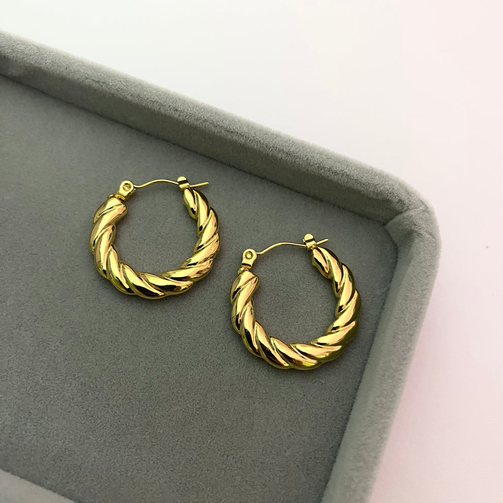 High-end rope twist Hoops