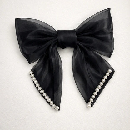 Midnight Noir Gala Set | Bow, Heart Earrings, Wave Cuff & Signet Ring