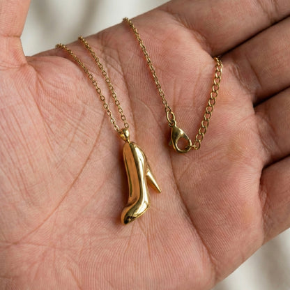 Golden Heels Charm Necklace | Mystjuels