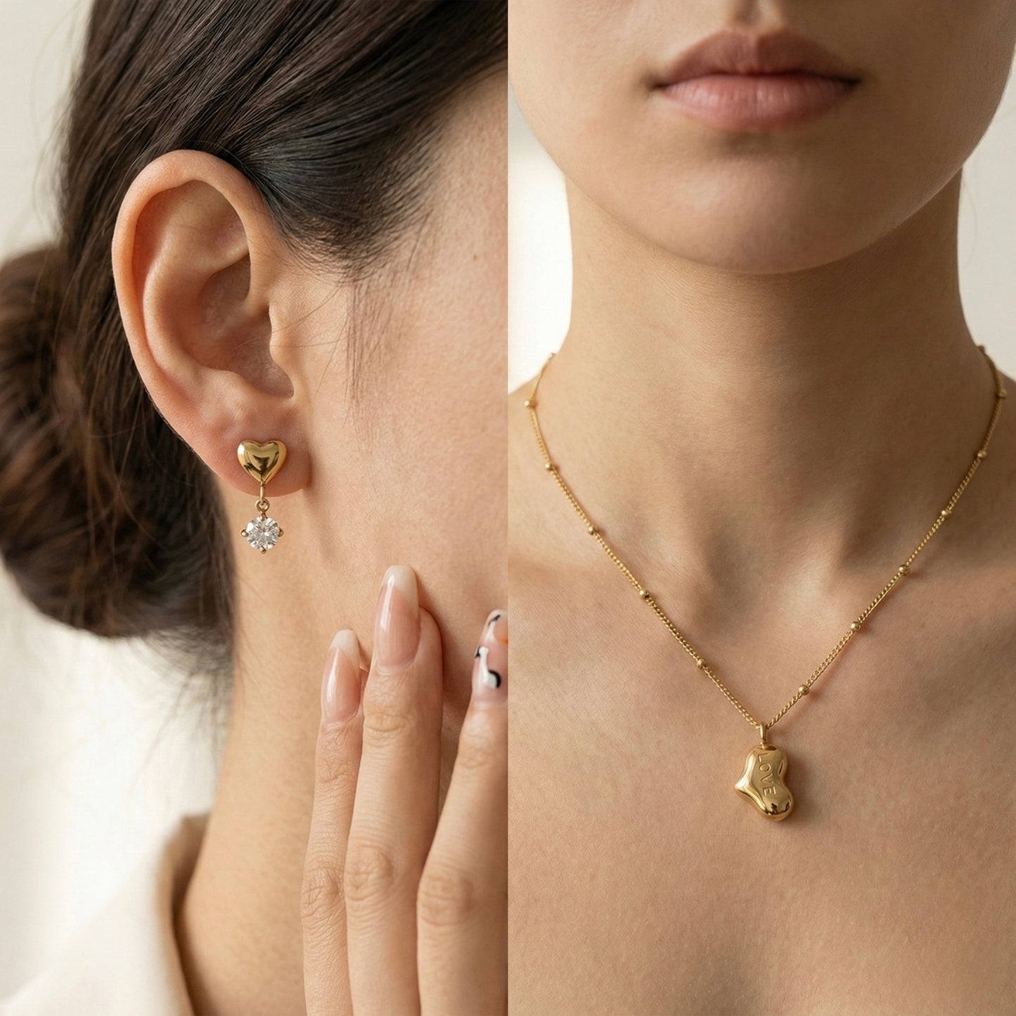 Heart of Zircon Bundle – Love Drop Earrings & Forever Love Necklace