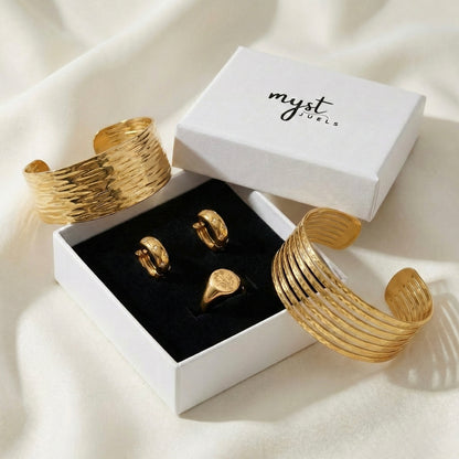 Hammered Gold Statement Kit (4-Piece Power Set)