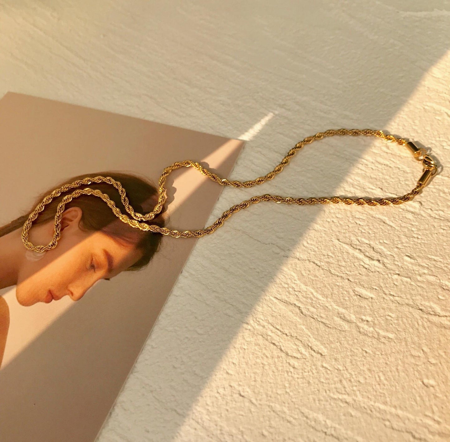 High-end Rope stainless steel necklace
