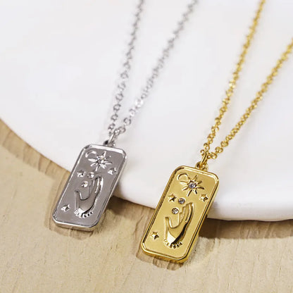 Palm Star Pendant Necklace – Anti-Tarnish PVD Stainless Steel