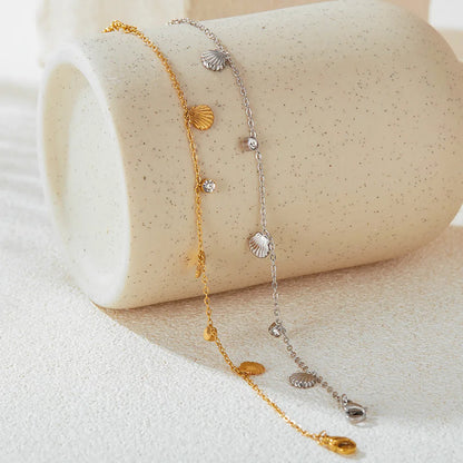 Shell premium gold plated bracelet