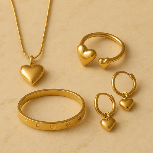 Premium stainless steel heart jewelry box