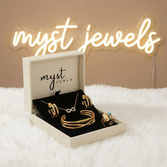 Infinity Love Combo Set – Necklace, Ring, Earrings & Bracelet