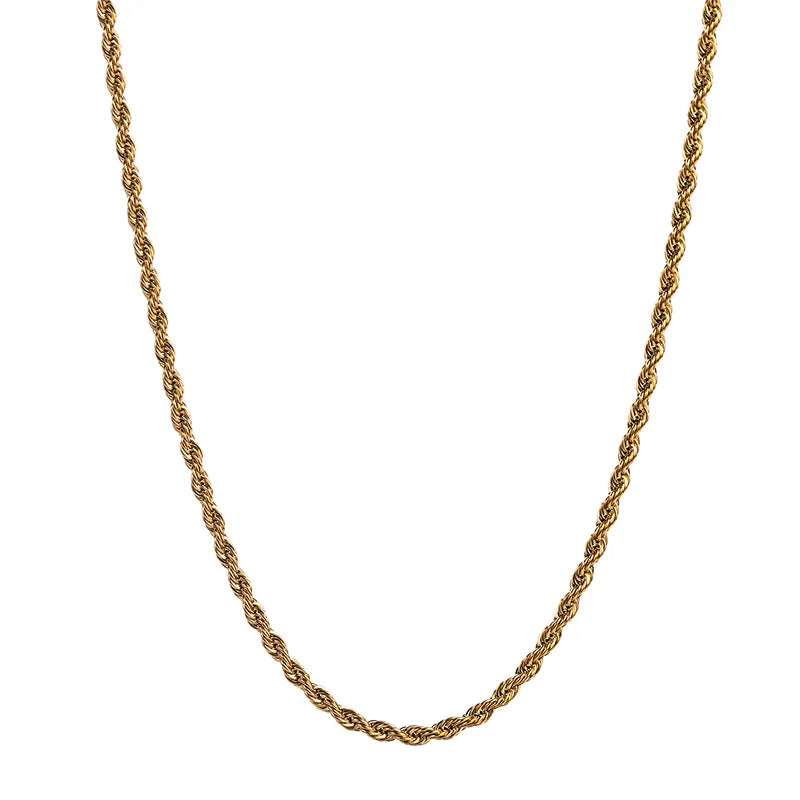 High-end Rope stainless steel necklace