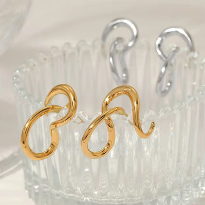 Ultra luxurious twist & drape earrings