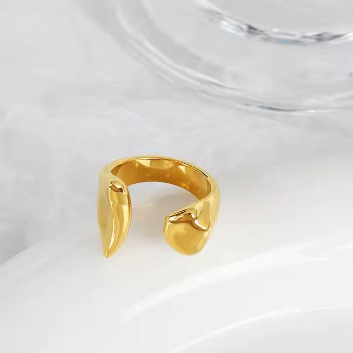 High-End Unique design stackable open ring