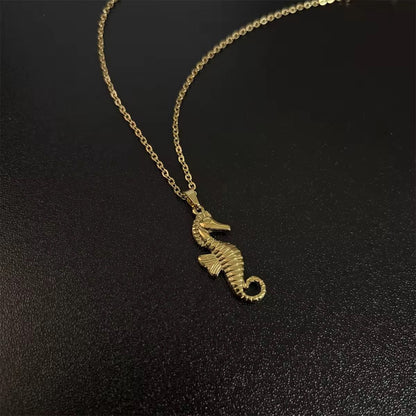 Mystic luxe seahorse necklace