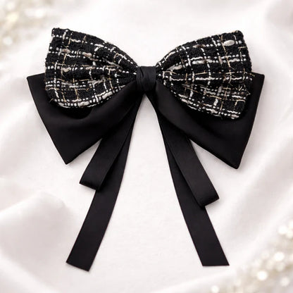 Luxe Tweed Classic – Bow & Solitaire Duo