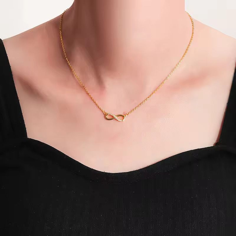 Premium infinity minimal necklace