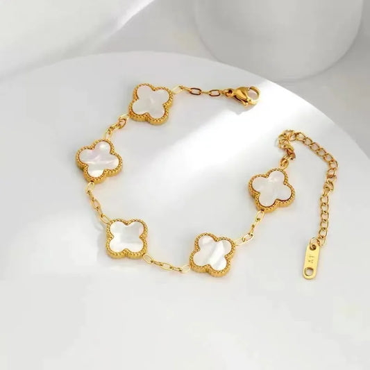White Resin anti tarnish bracelet