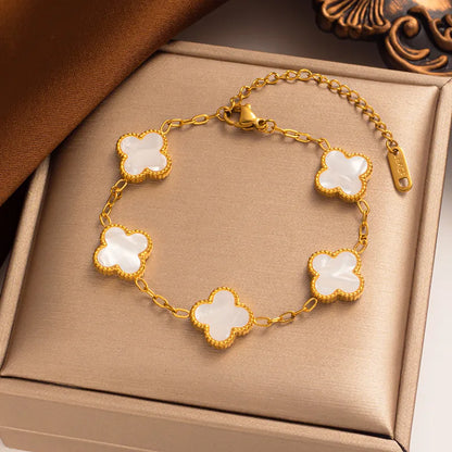 White Resin anti tarnish bracelet