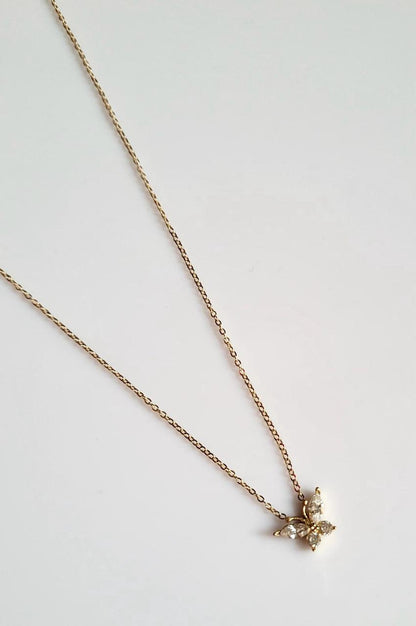 Crystal butterfly necklace