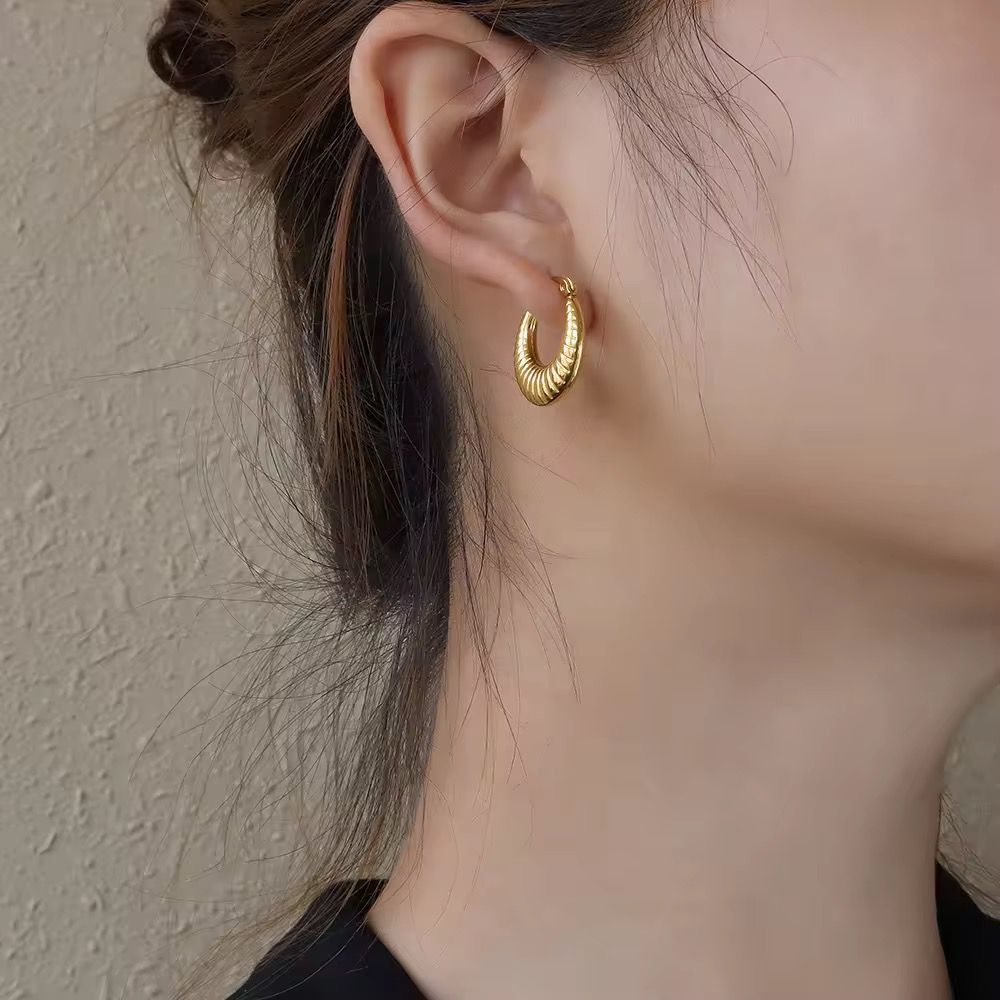 Premium Aura basic stainless steel earrings