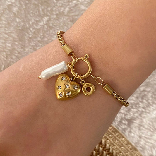 Auric golden heartbeat luxe bracelet