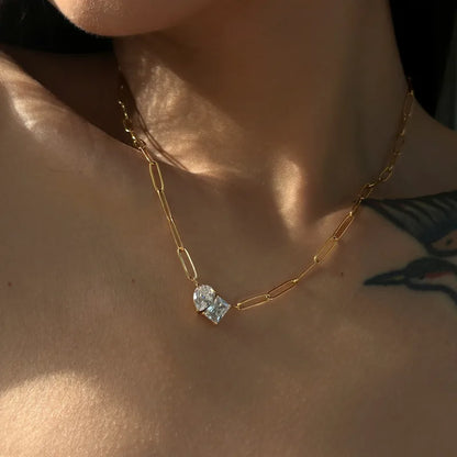 Retro water droplet necklace