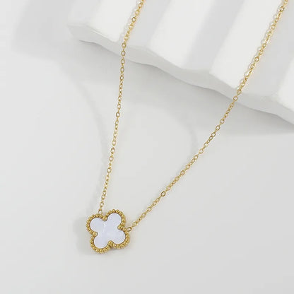 Dual colour clover bracelet