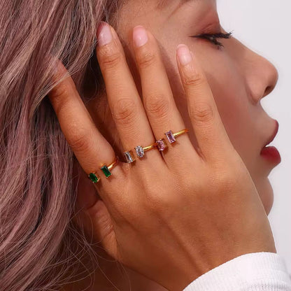 Minimal twin gem open ring