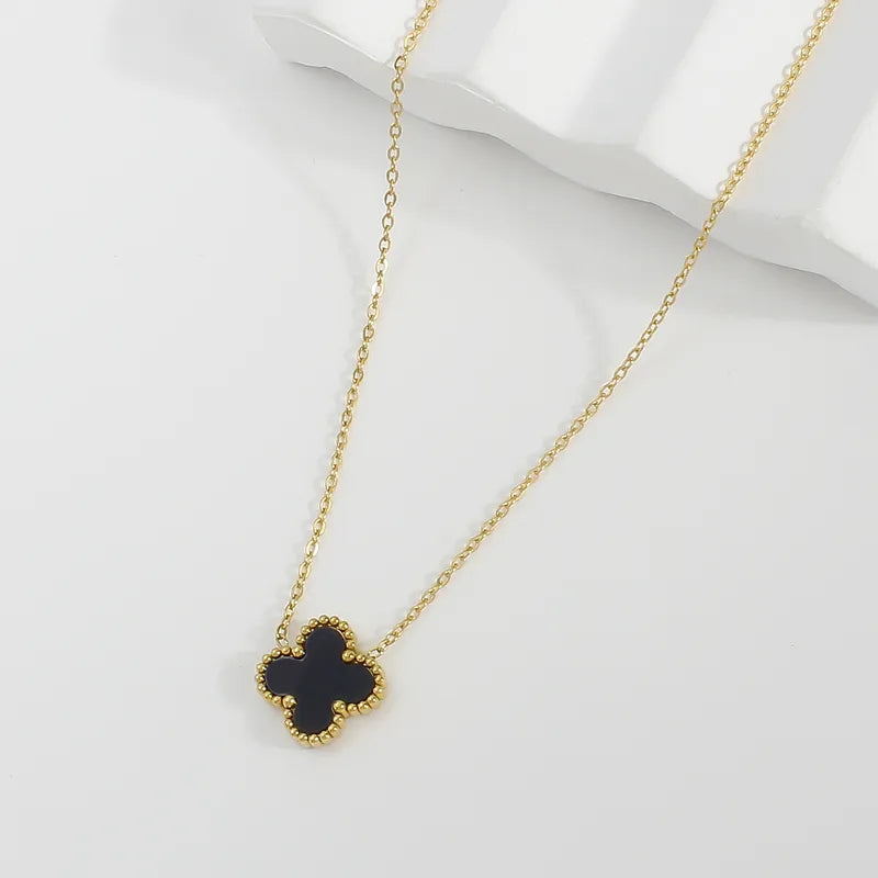 Dual colour clover bracelet