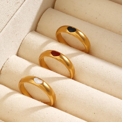 Lustro heart open ring