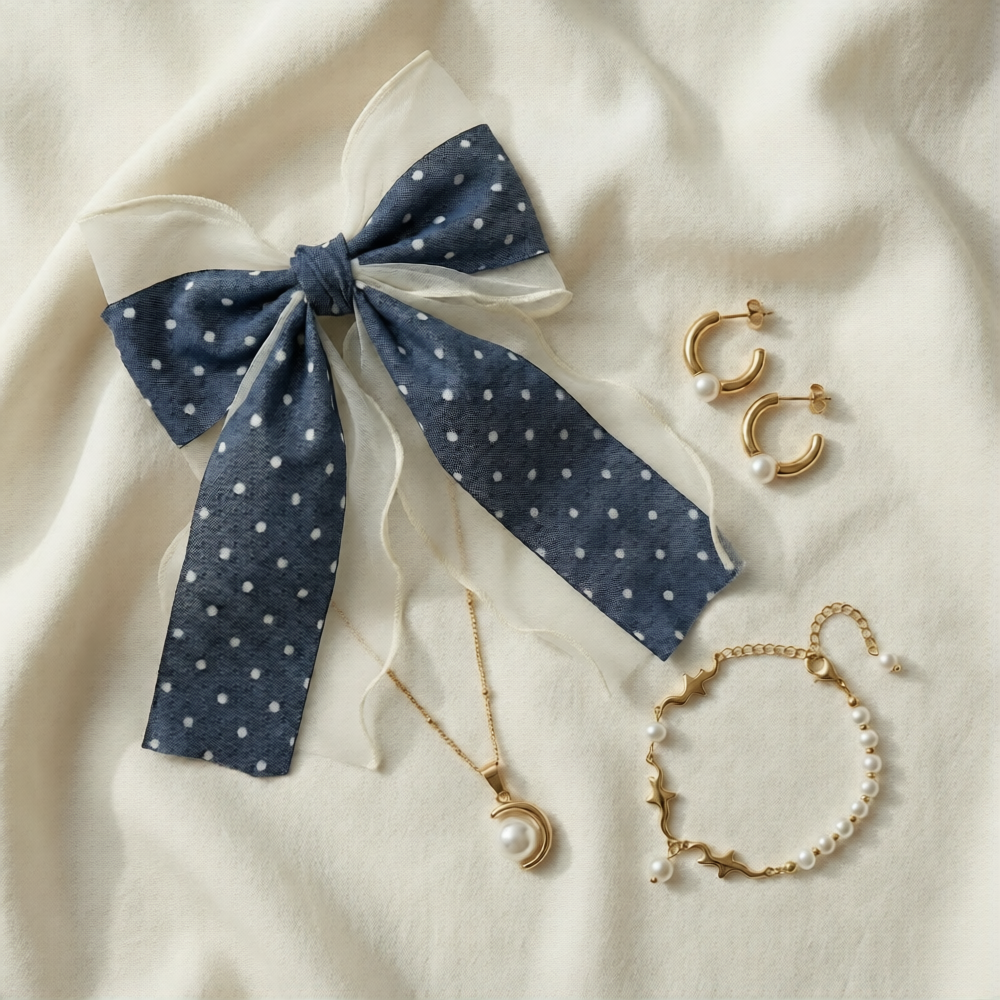 Denim & Pearl Weekend Set Box (4-Piece Luxe Edit)