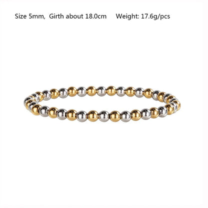 Beaded anti tarnish gold plated bracelets