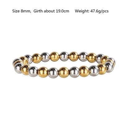 Beaded anti tarnish gold plated bracelets