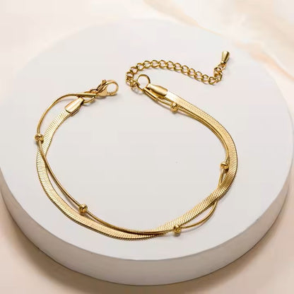 Luxe Elegant snake and ball chain bracelets