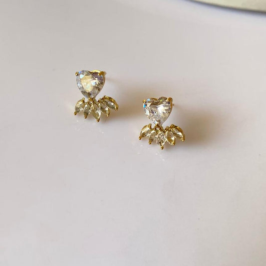 Luxe chunky clear crystal studs